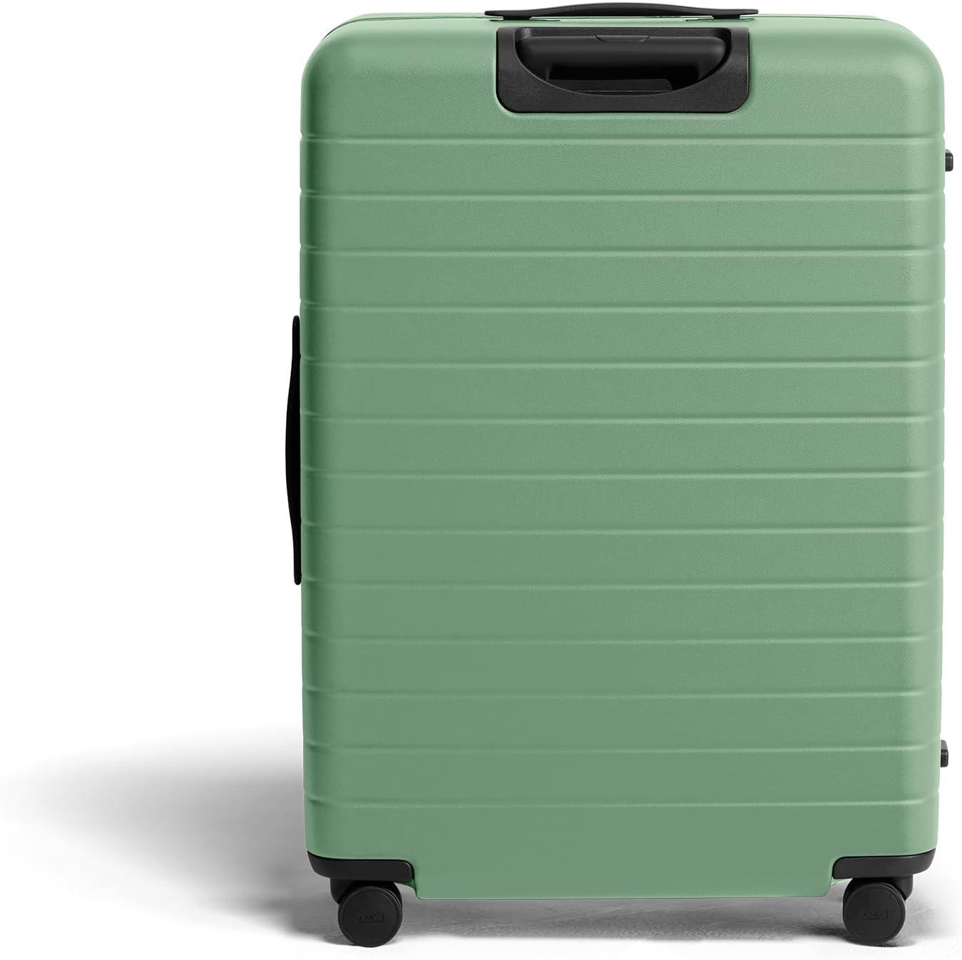 imageAway Large Checked Luggage 29 Inch Hardside Suitcase with Spinner Wheels Lightweight amp Durable TSA Lock Blush PinkSea Green