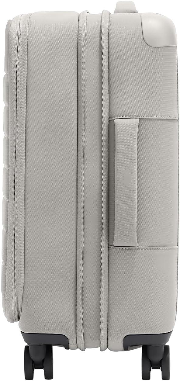 imageAway Softside CarryOn Suitcase 22 Inch Lightweight Expandable HighStrength Nylon Luggage With Spinner Wheels Meets Requirements for Most Major Airlines Cloud GrayCloud Gray