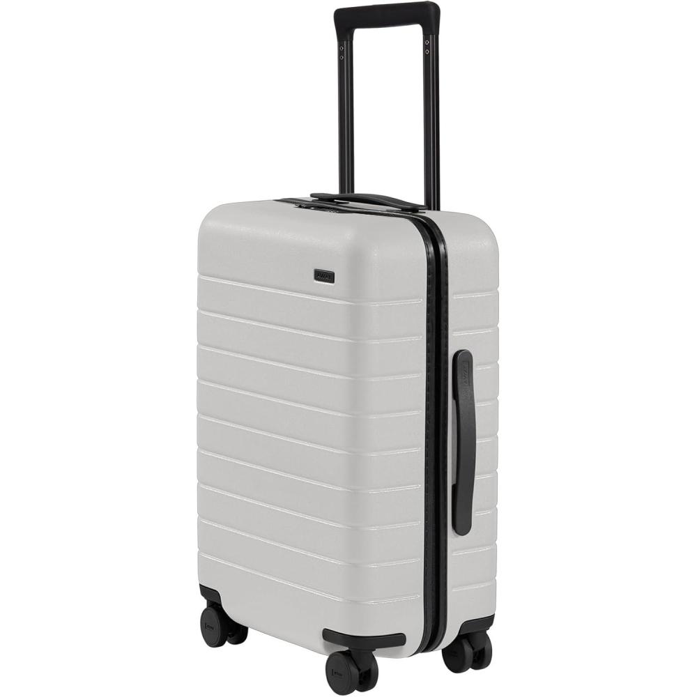 imageAway CarryOn Luggage Lightweight Hardside Suitcase with Spinner Wheels 22 Inch Airline Approved TSA Lock Salt WhiteCloud Gray