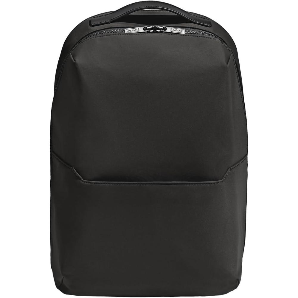 imageAway Everywhere Zip Backpack Travel Backpack with Laptop Sleeve Lightweight amp Durable Travel Essentials Clay PinkJet Black