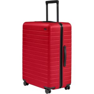 Away Large Checked Luggage, 29 Inch Hardside Suitcase with Spinner Wheels, Lightweight & Durable, TSA Lock, Blush Pink(Cherry Red)