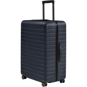 Away Large Checked Luggage, 29 Inch Hardside Suitcase with Spinner Wheels, Lightweight & Durable, TSA Lock, Blush Pink(Navy Blue)