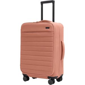 Away Softside Bigger Carry-On Suitcase, 23 Inch Lightweight, Expandable High-Strength Nylon Luggage With Spinner Wheels, Meets Requirements for Most Major Airlines, Clay Pink(Clay Pink)