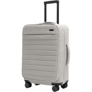 Away Softside Bigger Carry-On Suitcase, 23 Inch Lightweight, Expandable High-Strength Nylon Luggage With Spinner Wheels, Meets Requirements for Most Major Airlines, Clay Pink(Grey)