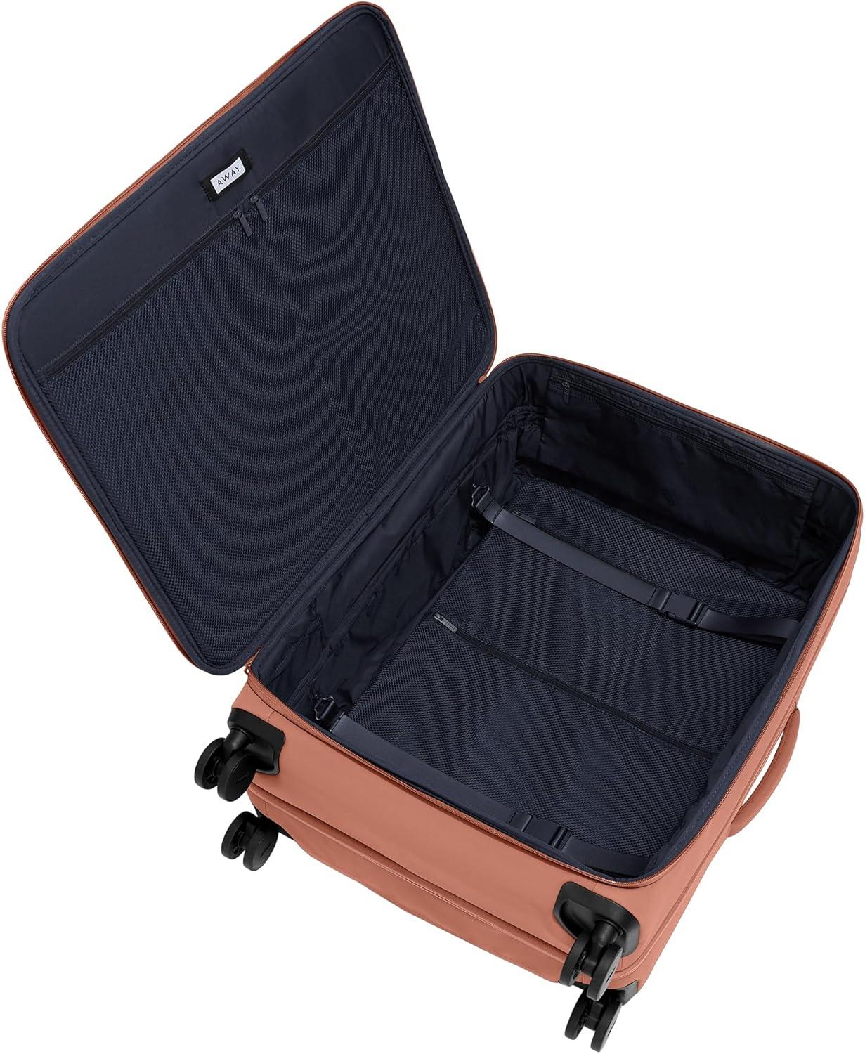 imageAway Softside Large Checked Suitcase 29 Inch Lightweight Expandable Luggage For Men amp Women Durable Nylon Exterior TSA Approved Lock Ideal For Trips 2 Weeks Coast BlueClay Pink