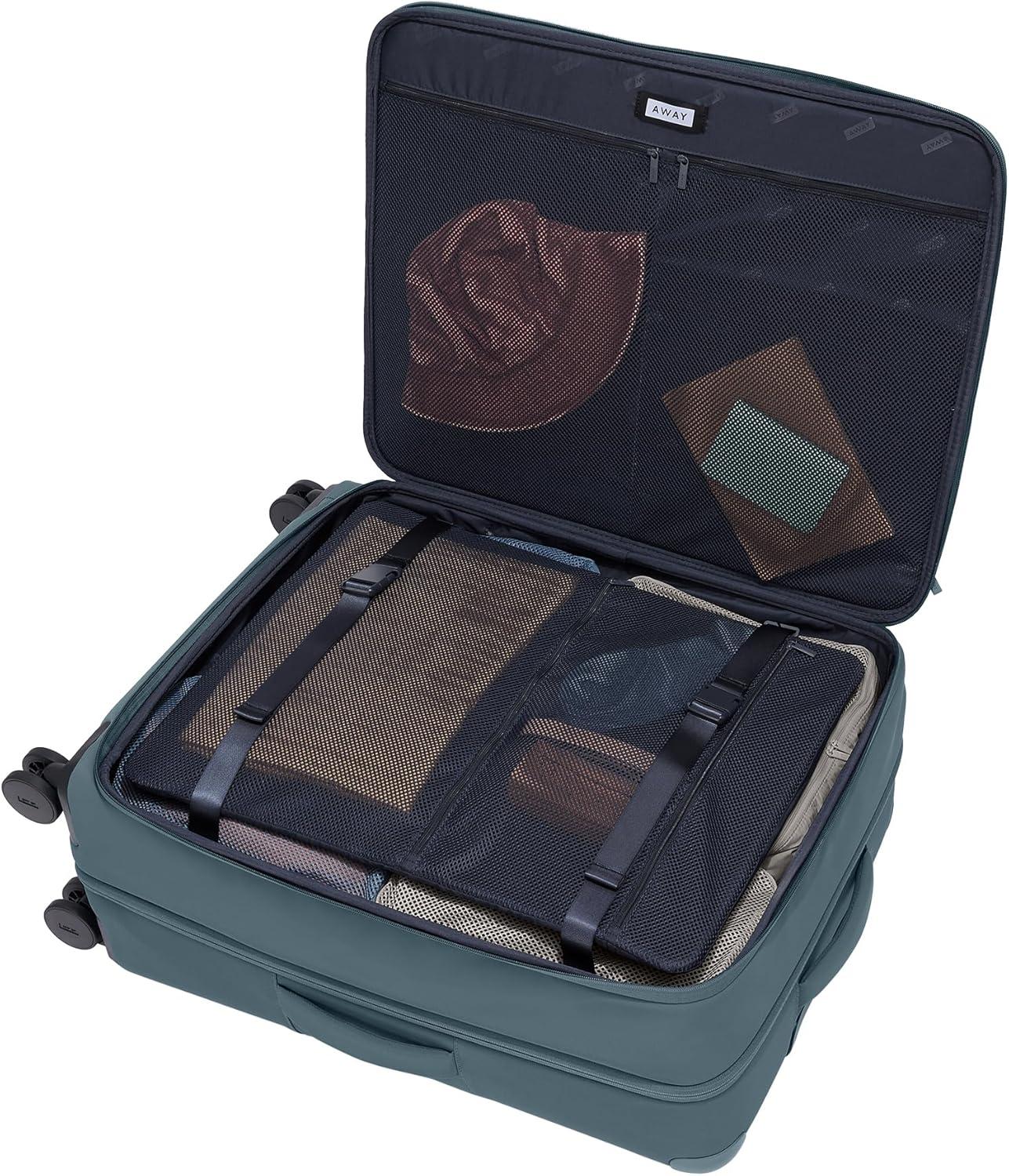 imageAway Softside Large Checked Suitcase 29 Inch Lightweight Expandable Luggage For Men amp Women Durable Nylon Exterior TSA Approved Lock Ideal For Trips 2 Weeks Coast BlueCoast Blue