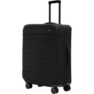 Away Softside Medium Checked Suitcase, 26 Inch Lightweight, Expandable Luggage For Men & Women, Durable Nylon Exterior, TSA Approved Lock, Ideal For Trips 1-2 Weeks, Coast Blue(Jet Black)