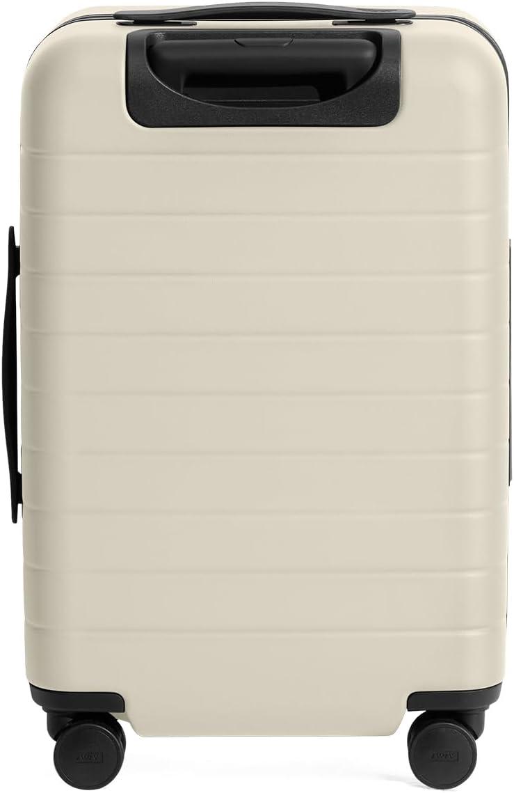 imageAway CarryOn Luggage Lightweight Hardside Suitcase with Spinner Wheels 22 Inch Airline Approved TSA Lock Cherry RedSalt White Matte