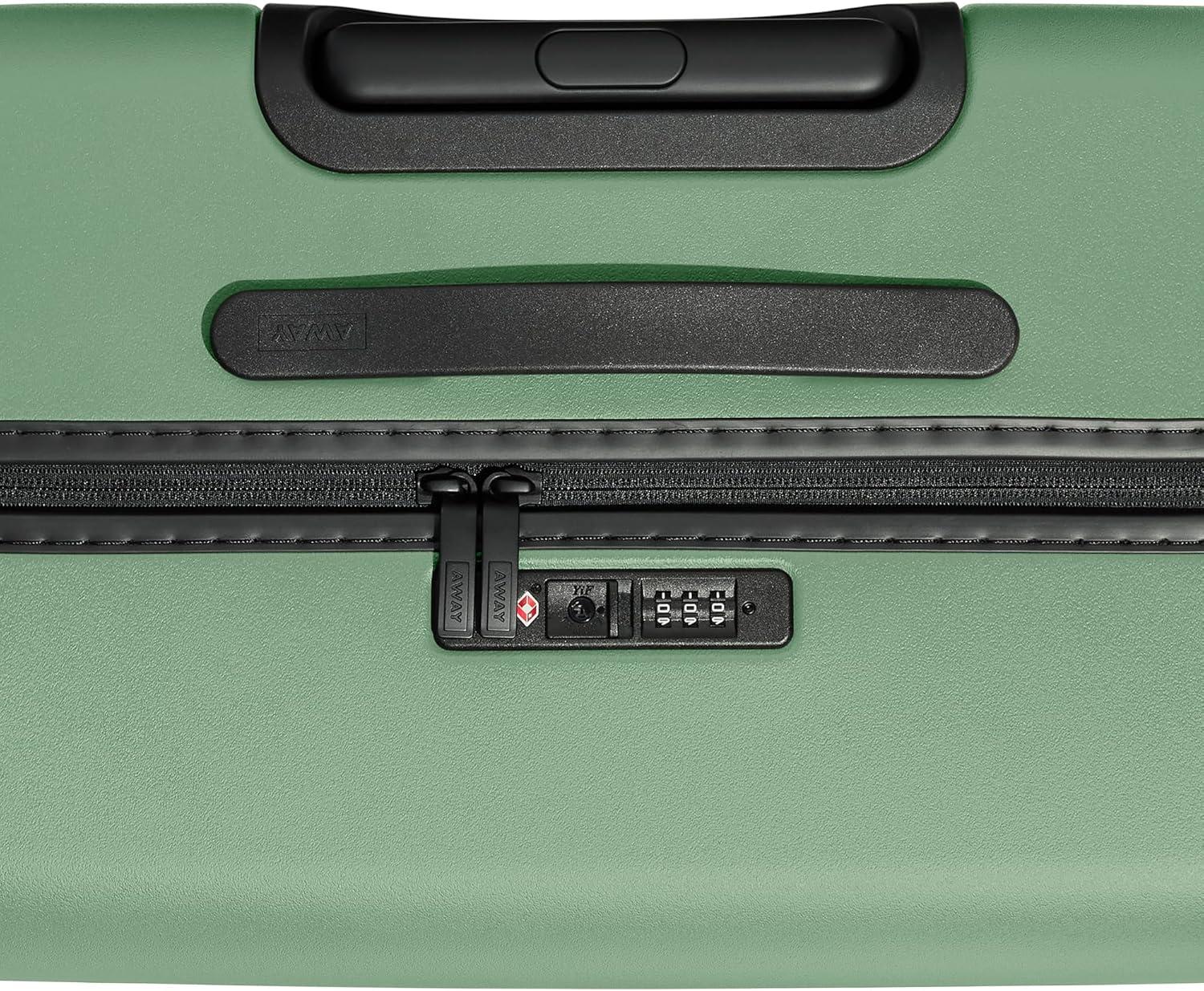 imageAway CarryOn and Medium Checked Luggage Set Lightweight Hardside Suitcase with Spinner Wheels 22 inch 26 inch Sea Green