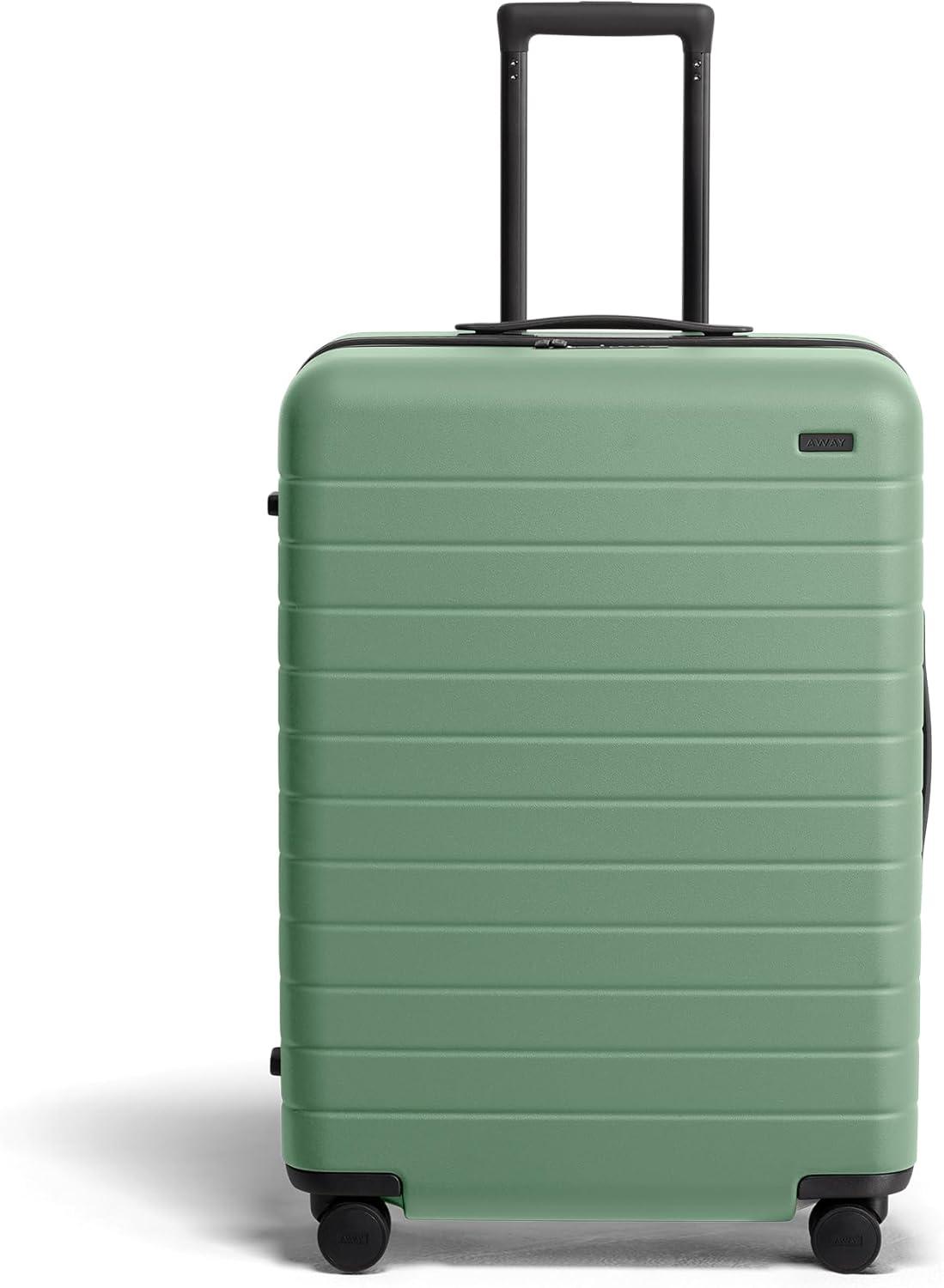 imageAway CarryOn and Medium Checked Luggage Set Lightweight Hardside Suitcase with Spinner Wheels 22 inch 26 inch Sea Green