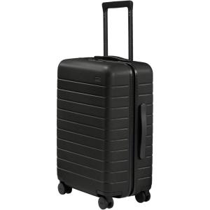 Away Bigger Carry-On Luggage, Lightweight Hardside Large Suitcase with Spinner Wheels, TSA Lock, Airline Approved, Blush Pink(Jet Black)