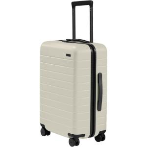 Away Bigger Carry-On Luggage, Lightweight Hardside Large Suitcase with Spinner Wheels, TSA Lock, Airline Approved, Blush Pink(Salt White Matte)
