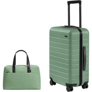 Away Travel Duo: Carry-On Suitcase & Everywhere Bag Set – Sea Green, Seamless Travel & Organization