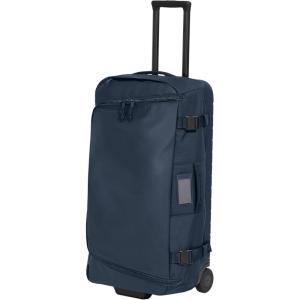 Away Active Rolling Duffle 85L – Large Travel Duffle Bag with Wheels, Durable Checked Luggage Suitcase for Men & Women, Foldable Weekender Bag, Jet Black(Navy Blue)