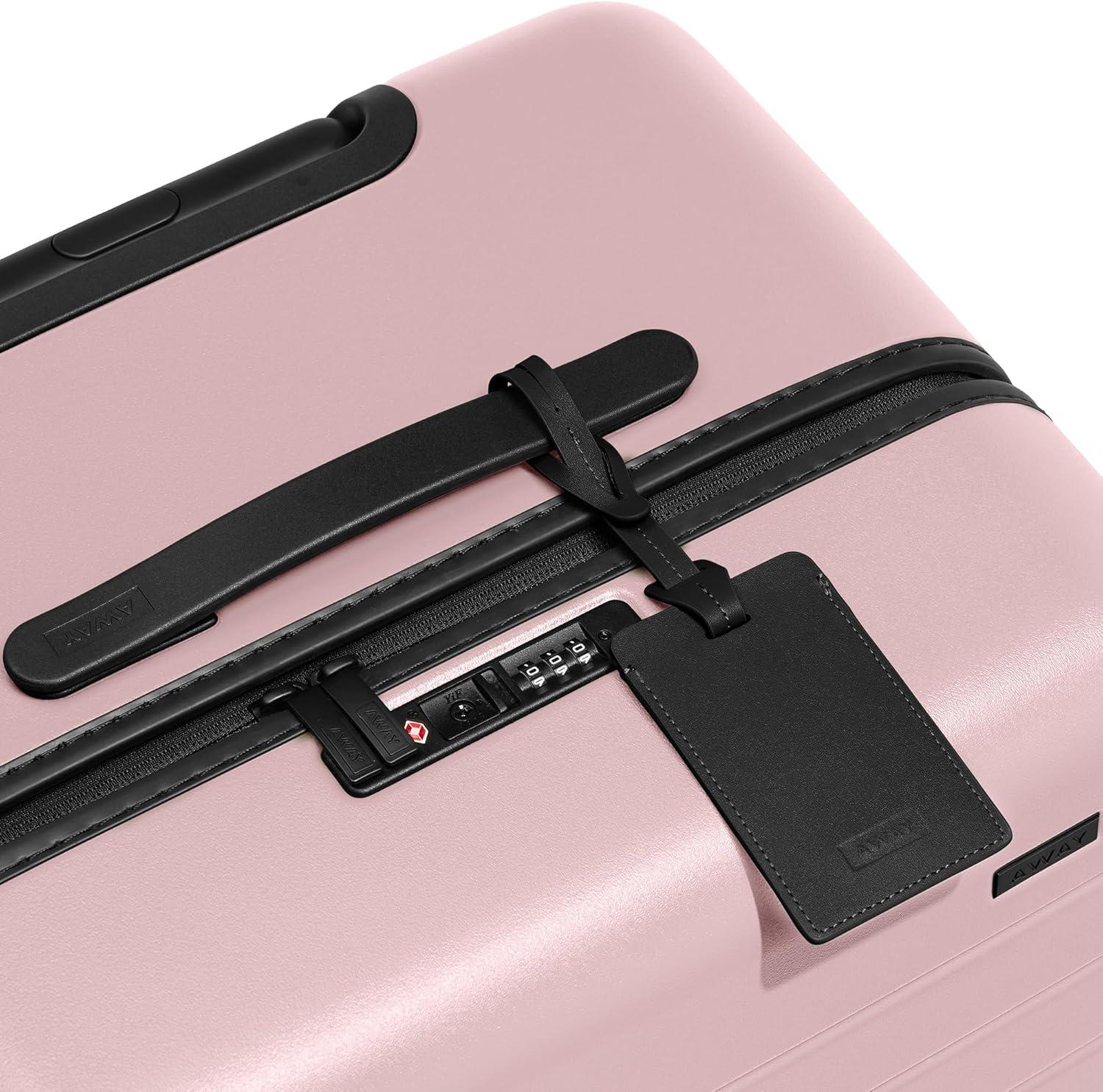 imageAway Large Trunk Luggage 31 Inch Hardside Suitcase with Spinner Wheels Lightweight amp Durable TSA Lock Ideal for Long Trips Sea GreenBlush Pink