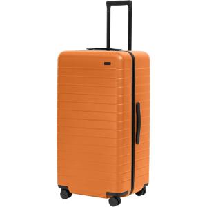Away Large Trunk Luggage, 31 Inch Hardside Suitcase with Spinner Wheels, Lightweight & Durable, TSA Lock, Ideal for Long Trips, Sea Green(Sorbet Orange)