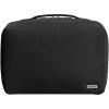 imageAway Small Toiletry Bag Travel Essentials Organizer with Mesh and Clear Pockets Waterproof Easy to Clean Compact Travel Pouch Jet BlackJet Black