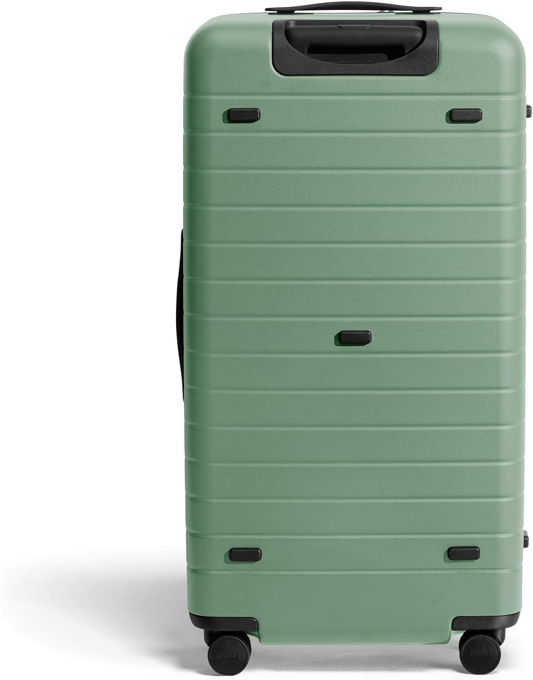 imageAway Large Trunk Luggage 31 Inch Hardside Suitcase with Spinner Wheels Lightweight amp Durable TSA Lock Ideal for Long Trips Clay PinkSea Green