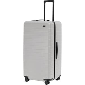 Away Large Trunk Luggage, 31 Inch Hardside Suitcase with Spinner Wheels, Lightweight & Durable, TSA Lock, Ideal for Long Trips, Clay Pink(Cloud Gray)