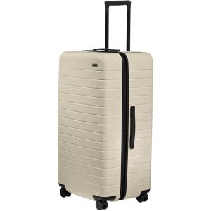Away Large Trunk Luggage, 31 Inch Hardside Suitcase with Spinner Wheels, Lightweight & Durable, TSA Lock, Ideal for Long Trips, Clay Pink(Salt White)