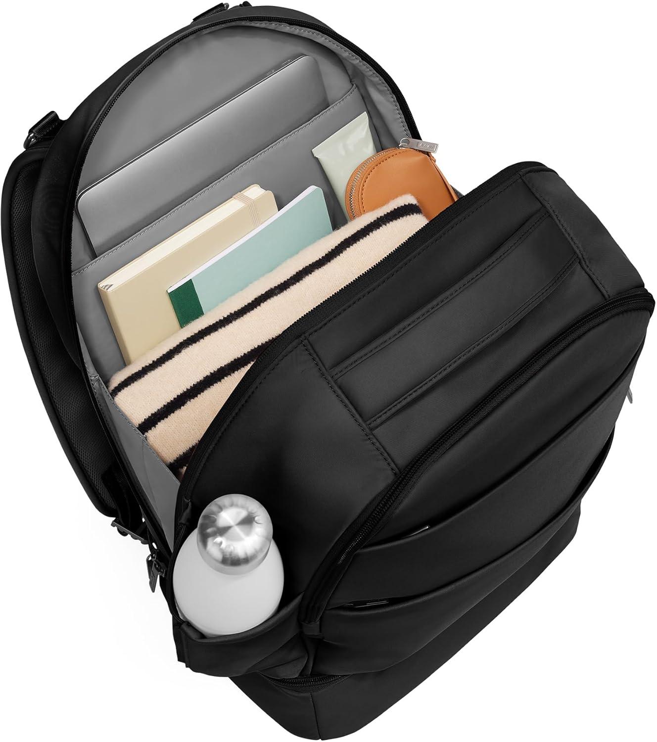imageAway Double Diaper Backpack Lightweight Baby Diaper Bag Backpack for Mom amp Dad Spacious Comfortable Travel Ready Jet Black