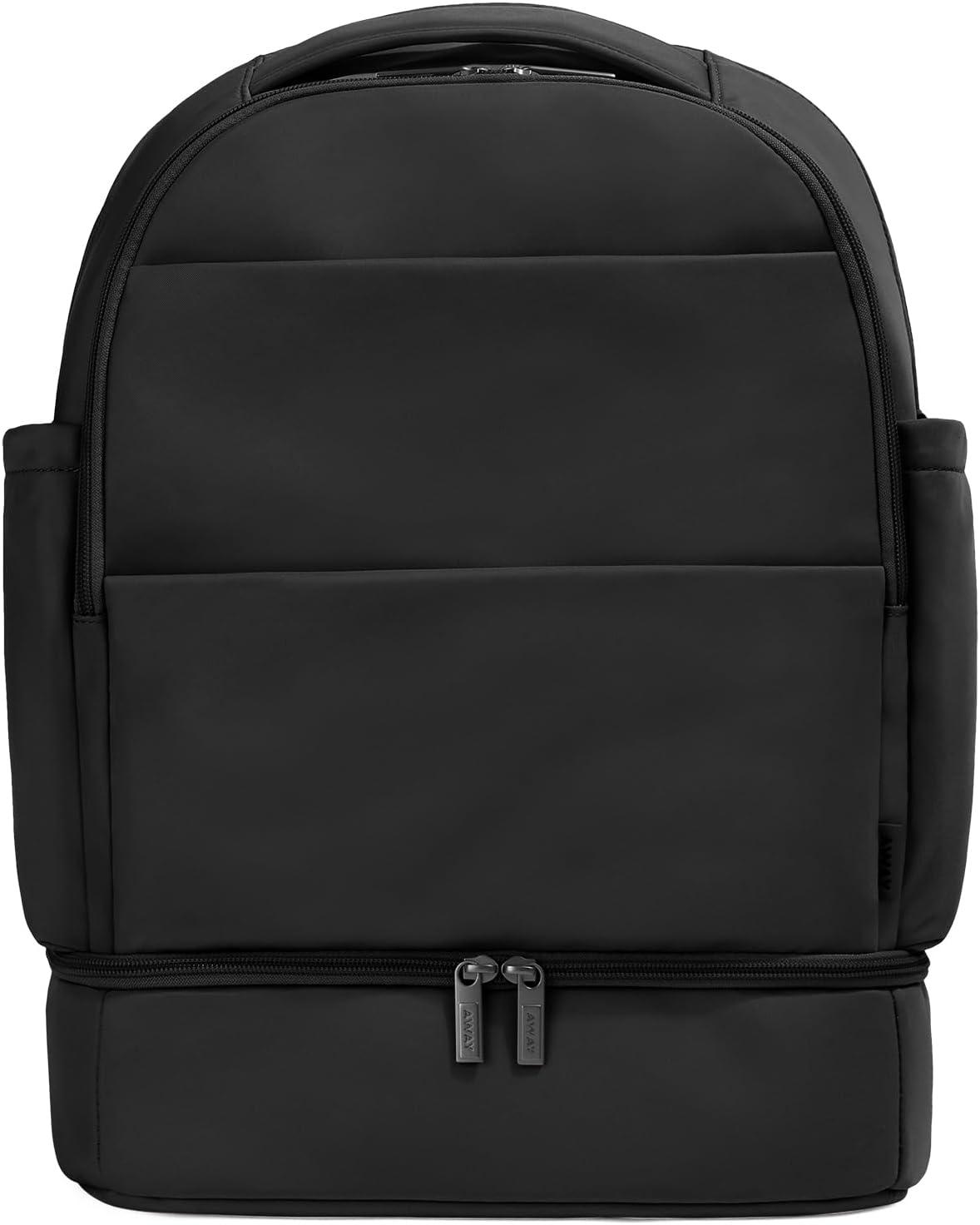 imageAway Double Diaper Backpack Lightweight Baby Diaper Bag Backpack for Mom amp Dad Spacious Comfortable Travel Ready Jet Black