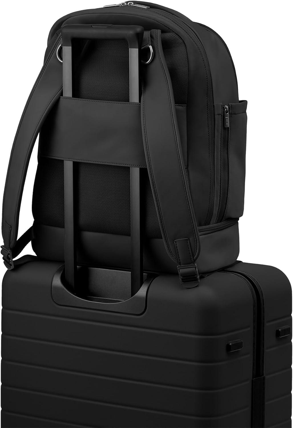 imageAway Double Diaper Backpack Lightweight Baby Diaper Bag Backpack for Mom amp Dad Spacious Comfortable Travel Ready Jet Black