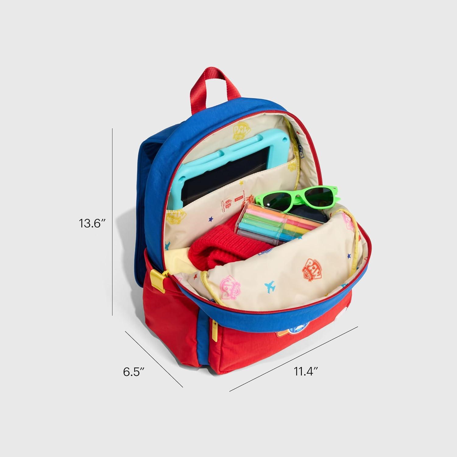 imageAway PAW Patrol Kids Backpack Lightweight Daypack Durable Zippered Backpack for Boys amp Girls Perfect for Trips amp Vacations Skye Pilot PinkChase Badge Blue