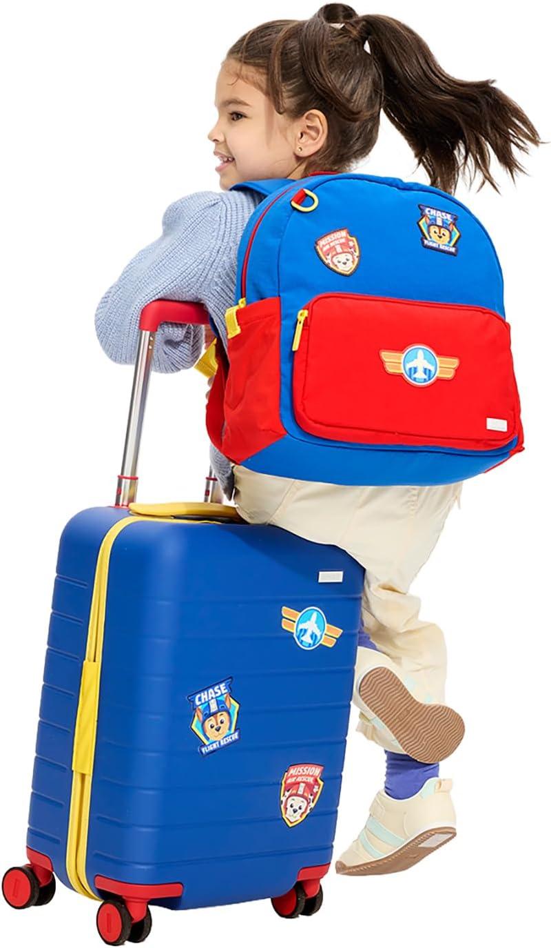 imageAway PAW Patrol Kids Backpack Lightweight Daypack Durable Zippered Backpack for Boys amp Girls Perfect for Trips amp Vacations Skye Pilot PinkChase Badge Blue