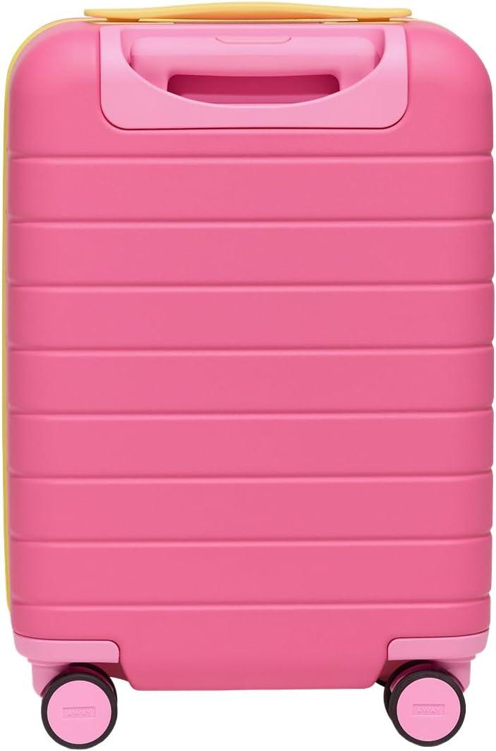 imageAway PAW Patrol Kids Carry On Luggage Lightweight Rolling Suitcase for Children TSAApproved Spinner Wheels Travel Suitcase for Toddlers amp Kids Chase Badge BlueSkye Pilot Pink