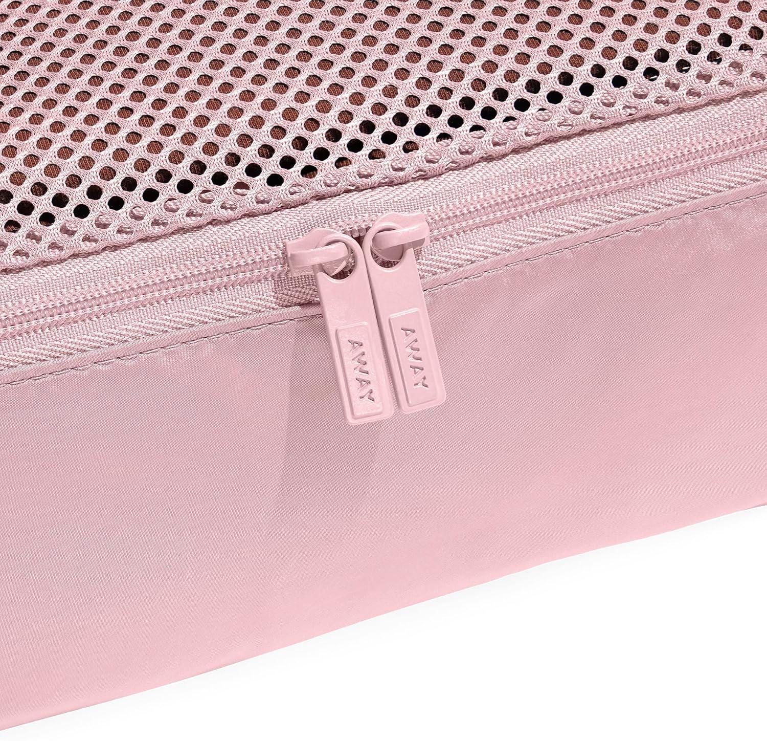 imageAway Insider Packing Cubes Set of 4 Lightweight Travel Organizers for Luggage Suitcases amp CarryOn Bags Cloud GrayBlush Pink