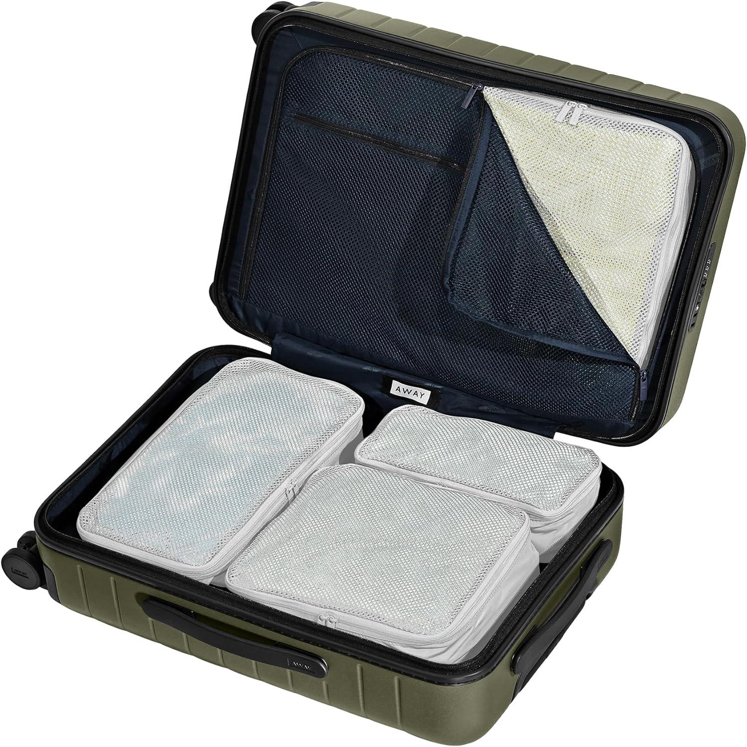 imageAway Insider Packing Cubes Set of 4 Lightweight Travel Organizers for Luggage Suitcases amp CarryOn Bags Cloud GrayCloud Gray