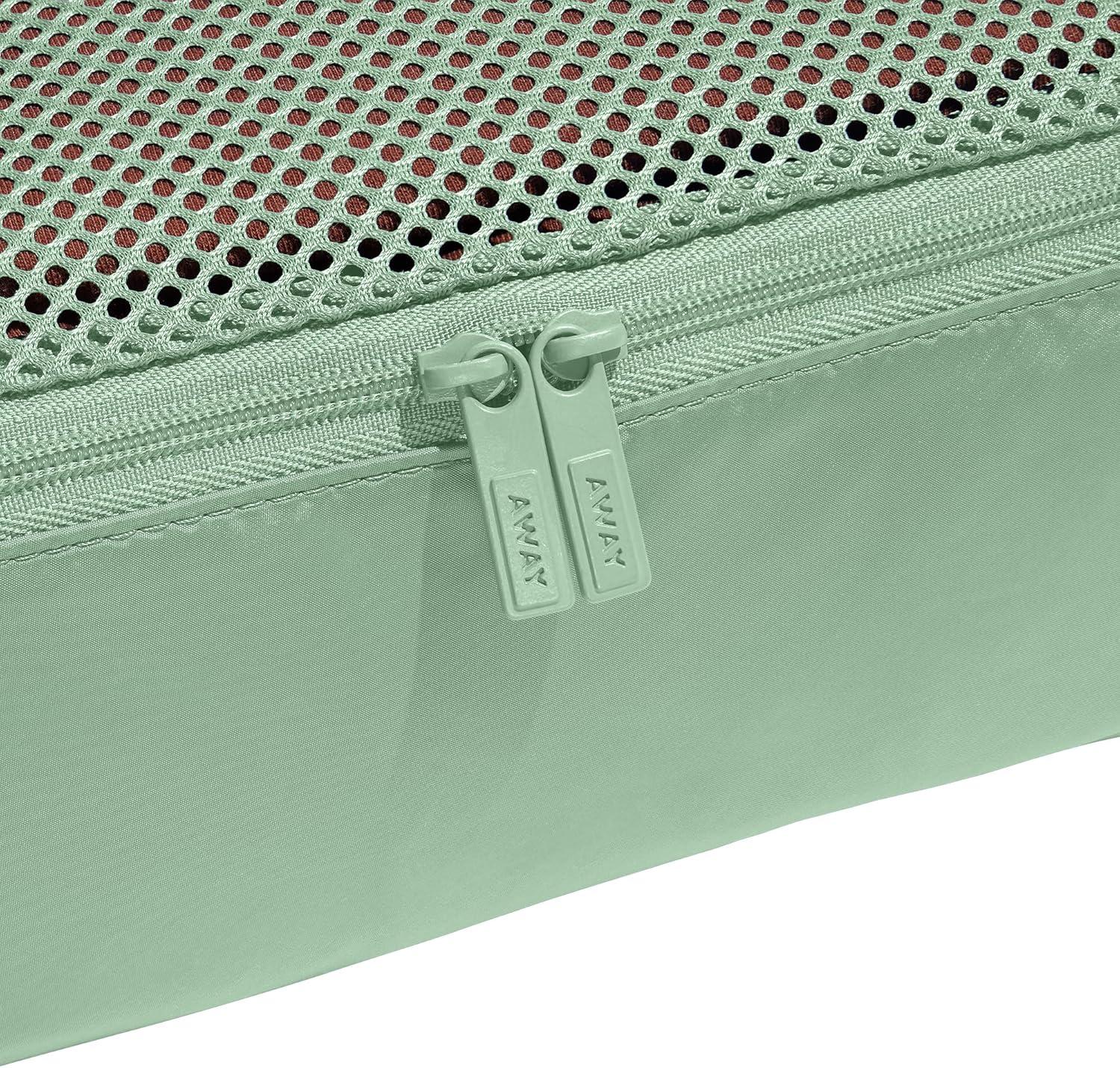 imageAway Insider Packing Cubes Set of 4 Lightweight Travel Organizers for Luggage Suitcases amp CarryOn Bags Cloud GraySea Green