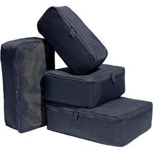 Away Insider Packing Cubes Set of 4 – Lightweight Travel Organizers for Luggage, Suitcases & Carry-On Bags, Cloud Gray(Navy Blue)
