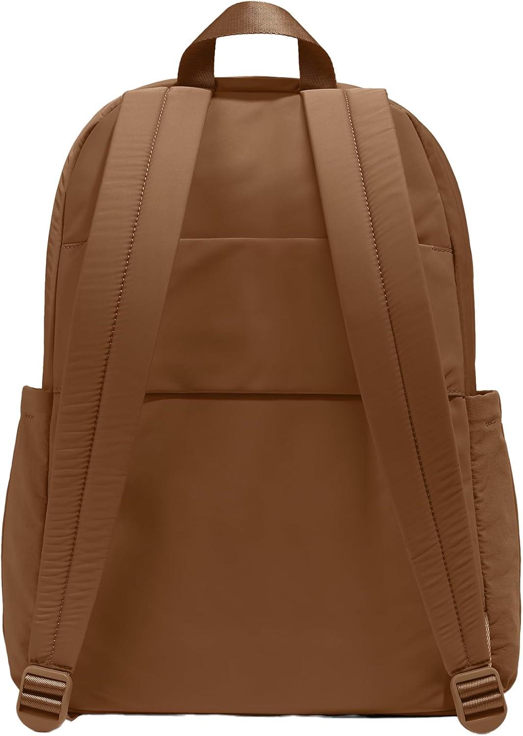 imageAway Featherlight Large Backpack for Travel amp Work Ergonomic Lightweight Bag with 16 Inch Laptop Sleeve Passport Pocket amp Trolley SleeveJet BlackAmaro Brown