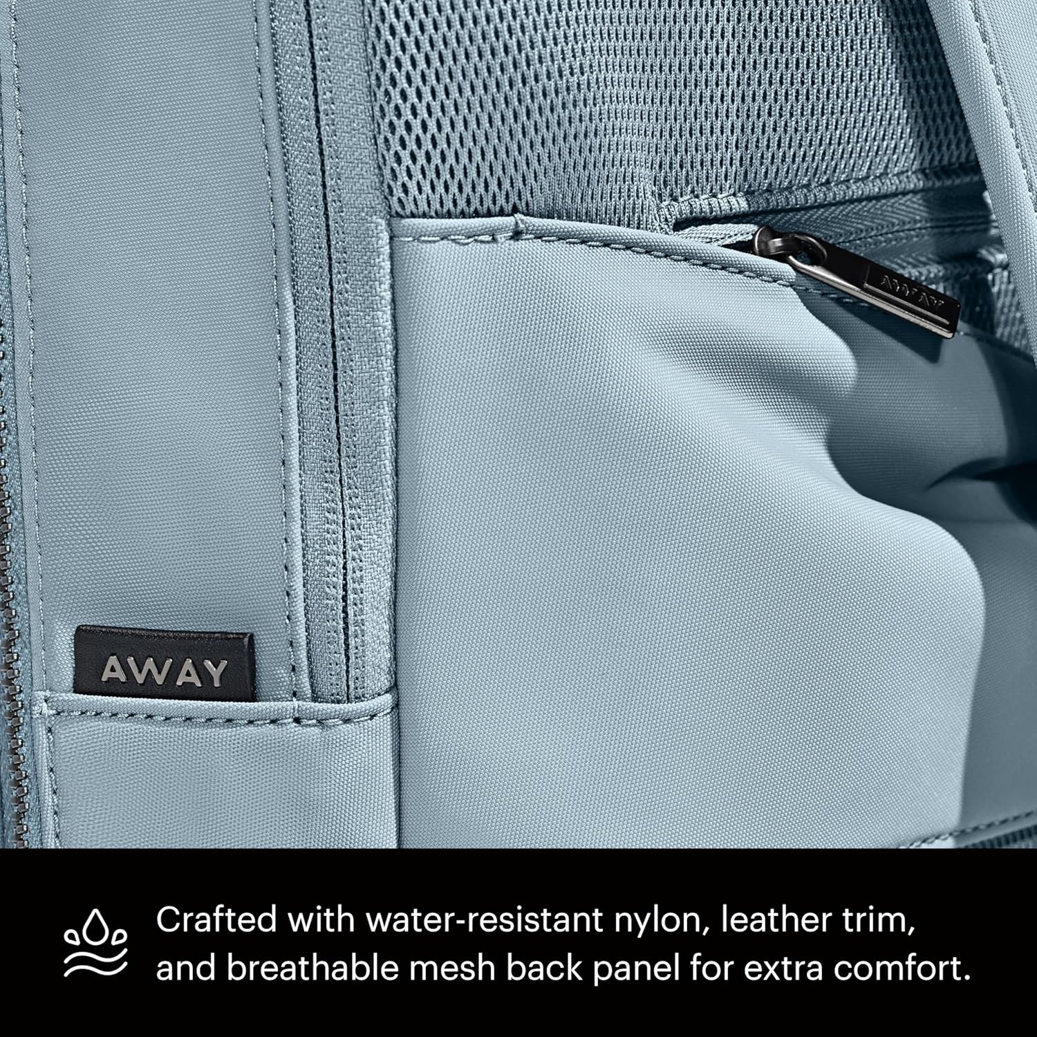 imageAway Amazon Exclusive The Everywhere Zip Backpack Personal Item Airline Approved Backpack with 16 Padded Laptop Sleeve Water Bottle Pocket Interior and Exterior Pockets Sky BlueSky Blue