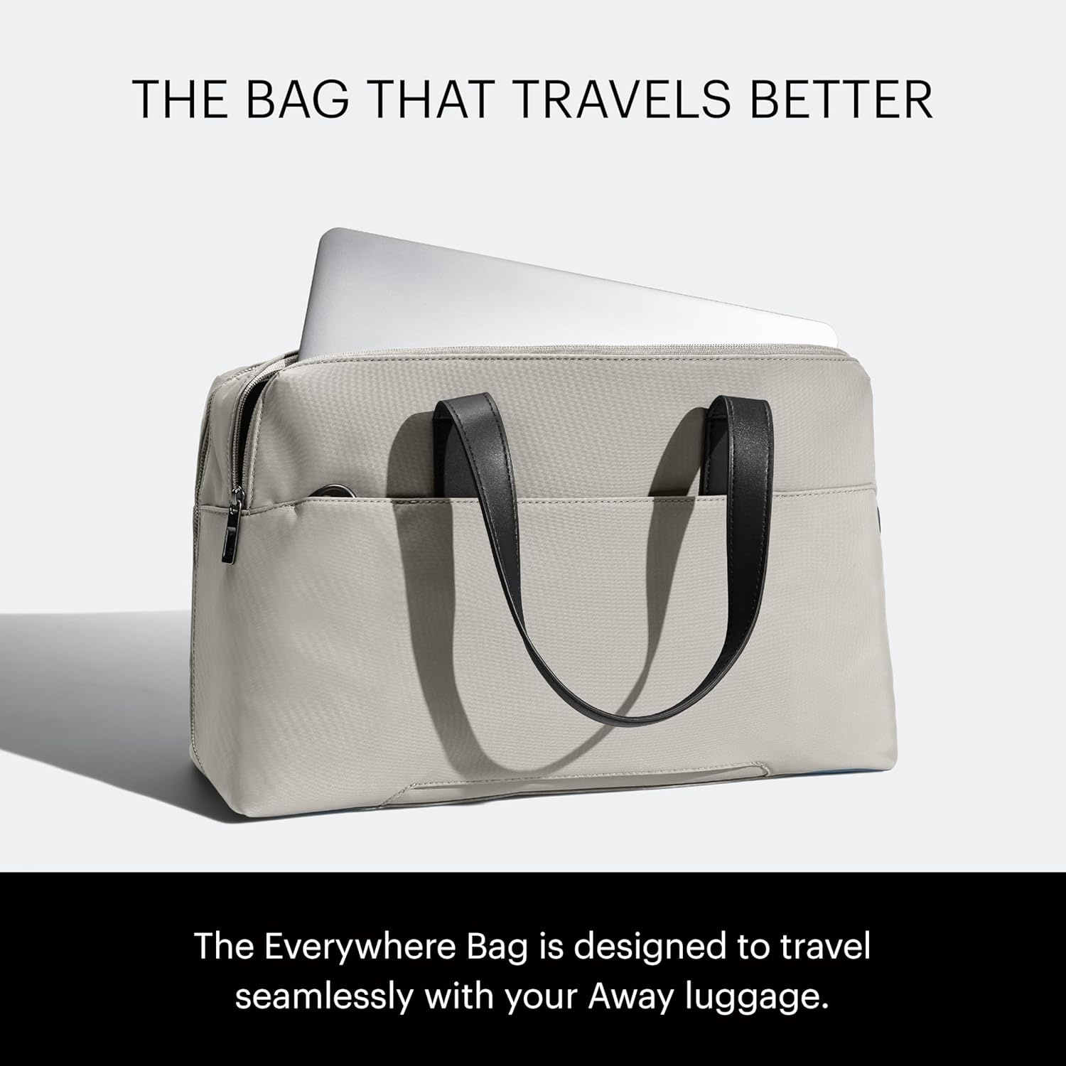 imageAway The Everywhere Bag Airline Approved CarryOn Bag with Padded Laptop PocketCloud Gray