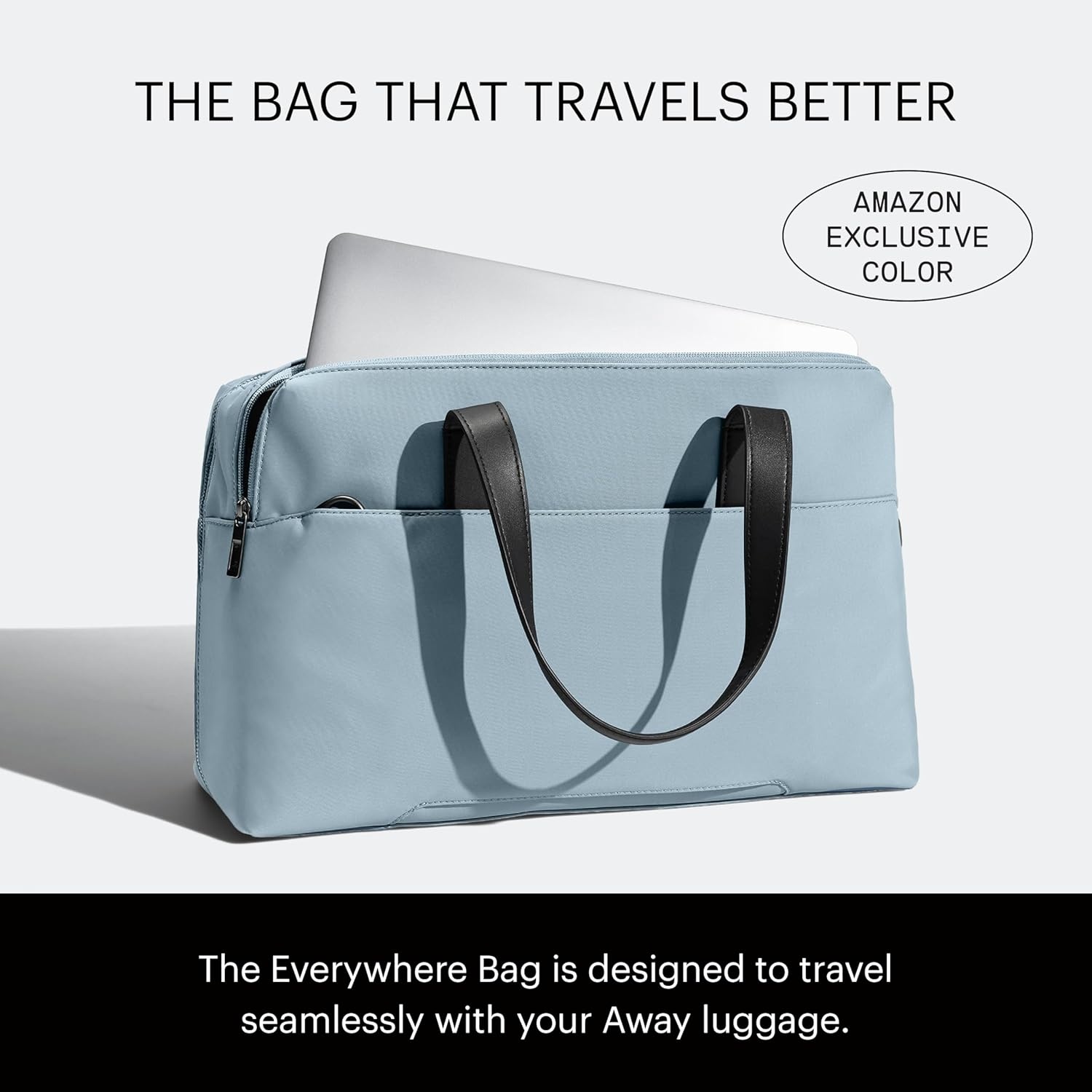 imageAway The Everywhere Bag Airline Approved CarryOn Bag with Padded Laptop PocketSky Blue