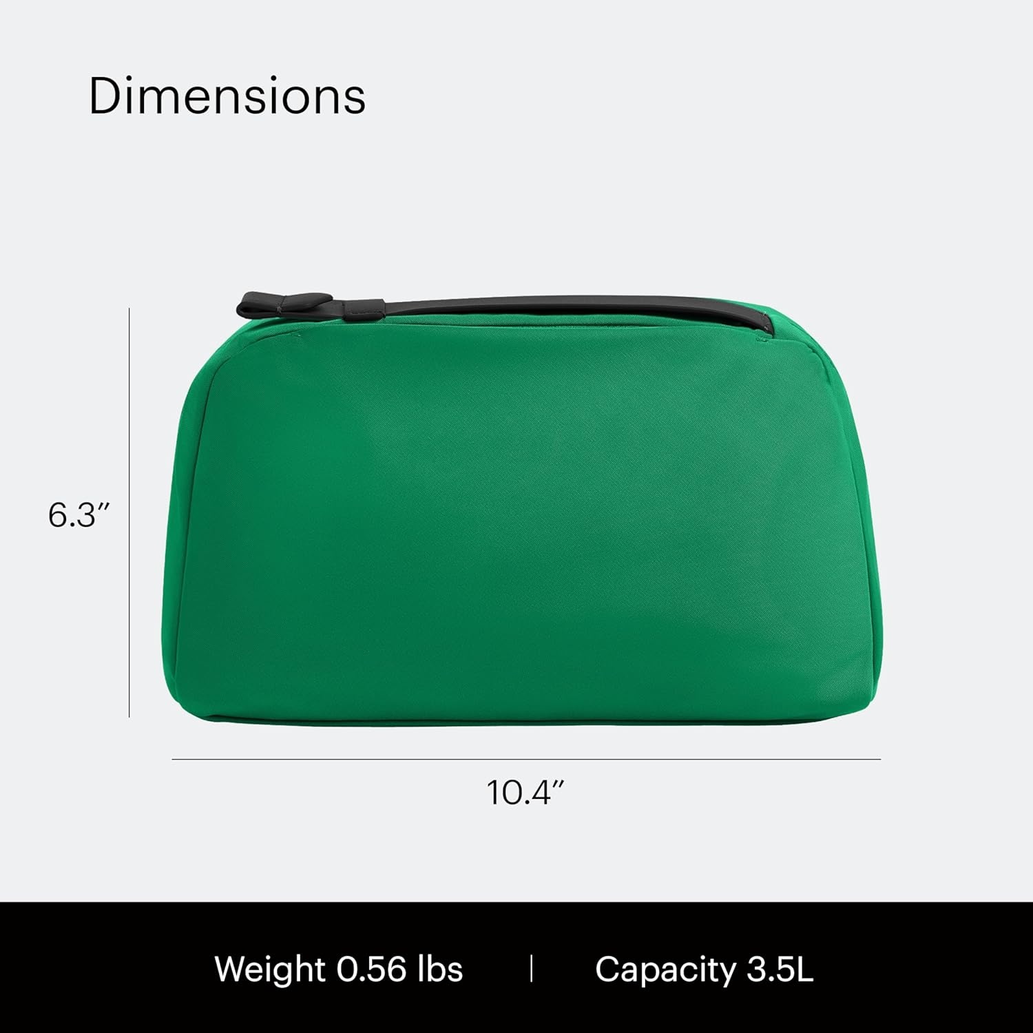 imageAway Amazon Exclusive Large Toiletry Bag WaterRepellent Travel Toiletry Bag with Clamshell Opening Interior Compartments Exterior Zip Pocket Sky BluePalm Green
