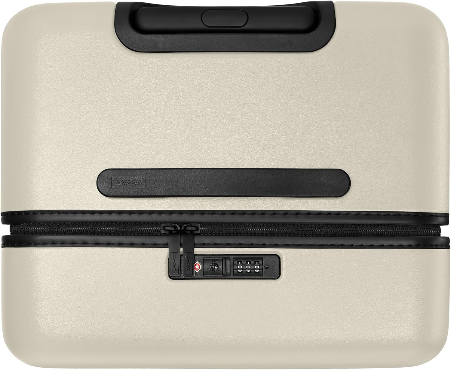 image:imageAway Amazon Exclusive Large Checked Luggage 29Inch Lightweight Hardside Suitcase with Four WhisperGlide 360 Spinner Wheels Interior Compression System TSAAccepted Lock Sky BlueSalt White Matte