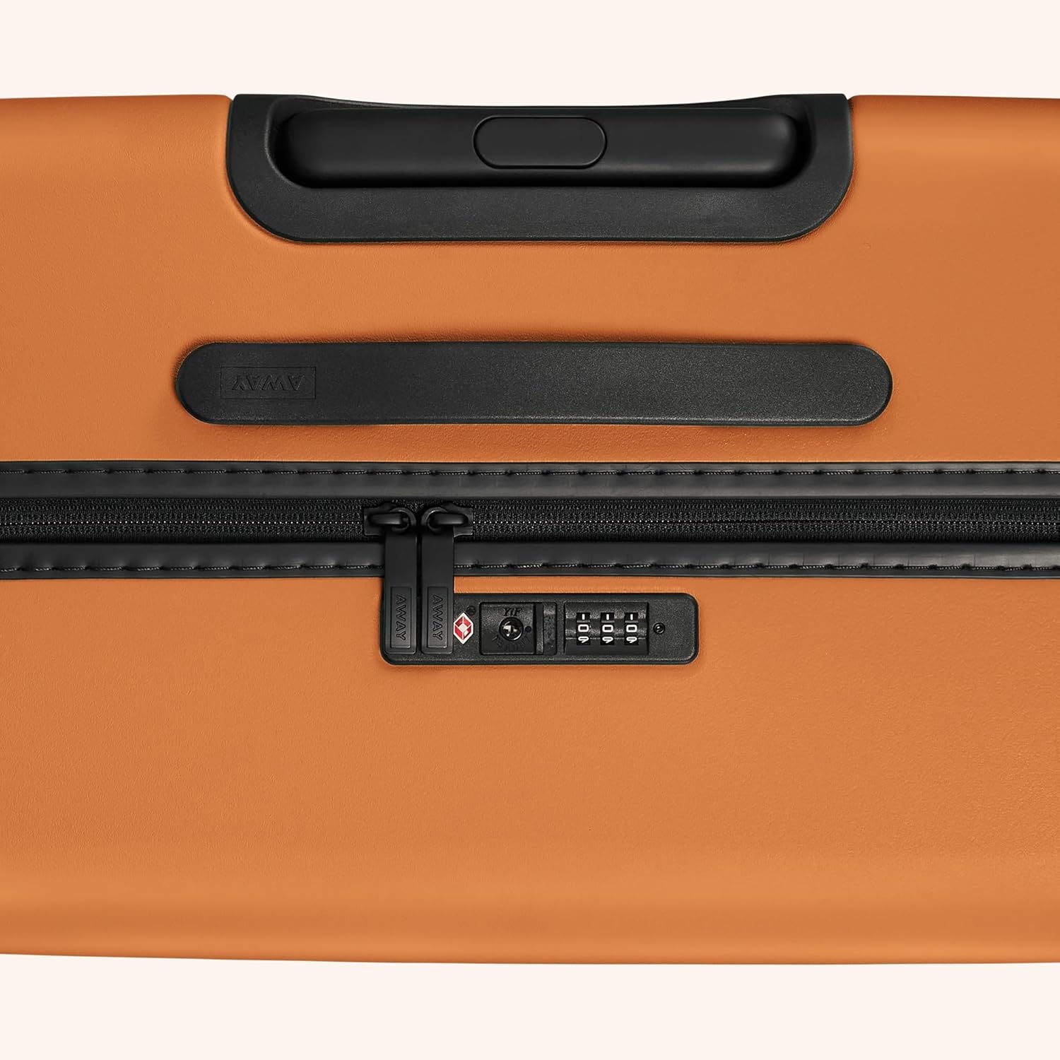 image:imageAway Amazon Exclusive Large Checked Luggage 29Inch Lightweight Hardside Suitcase with Four WhisperGlide 360 Spinner Wheels Interior Compression System TSAAccepted Lock Sky BlueSorbet Orange