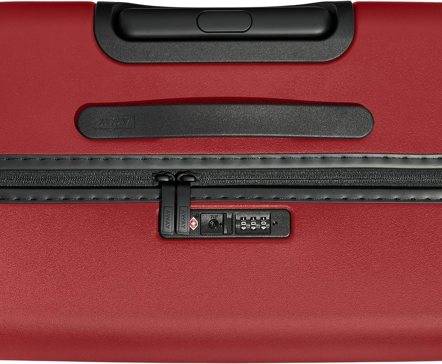 image:imageAway Amazon Exclusive Large Checked Luggage 29Inch Lightweight Hardside Suitcase with Four WhisperGlide 360 Spinner Wheels Interior Compression System TSAAccepted Lock Sky BlueTango Red