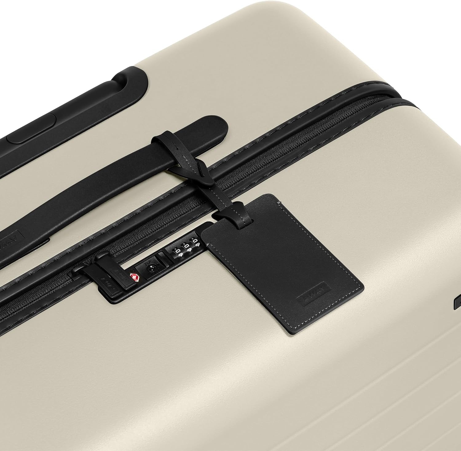 image:imageAway Amazon Exclusive Large Checked Luggage 29Inch Lightweight Hardside Suitcase with Four WhisperGlide 360 Spinner Wheels Interior Compression System TSAAccepted Lock Sky BlueSalt White Matte