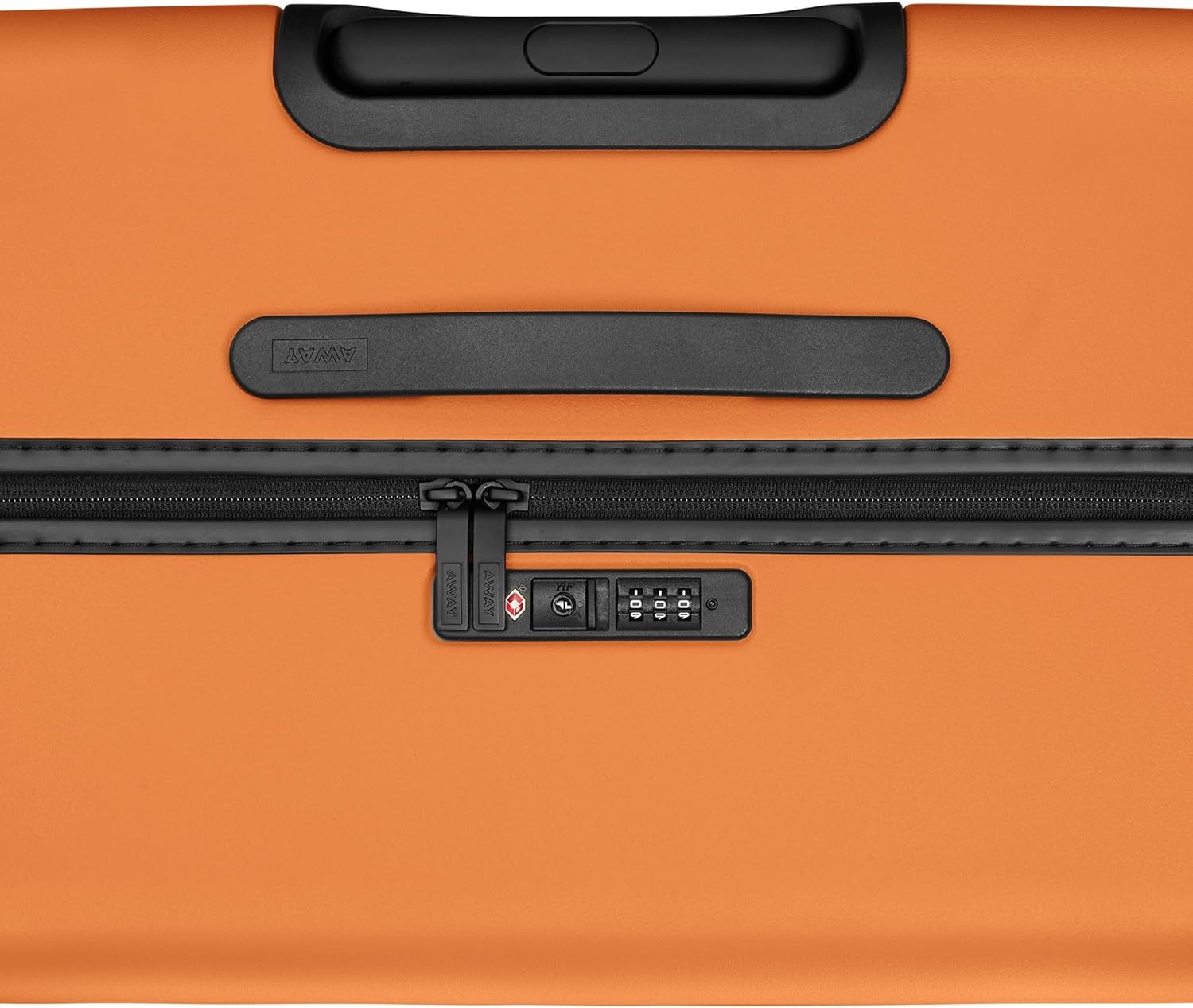 image:imageAway Amazon Exclusive Large Checked Luggage 29Inch Lightweight Hardside Suitcase with Four WhisperGlide 360 Spinner Wheels Interior Compression System TSAAccepted Lock Sky BlueSorbet Orange