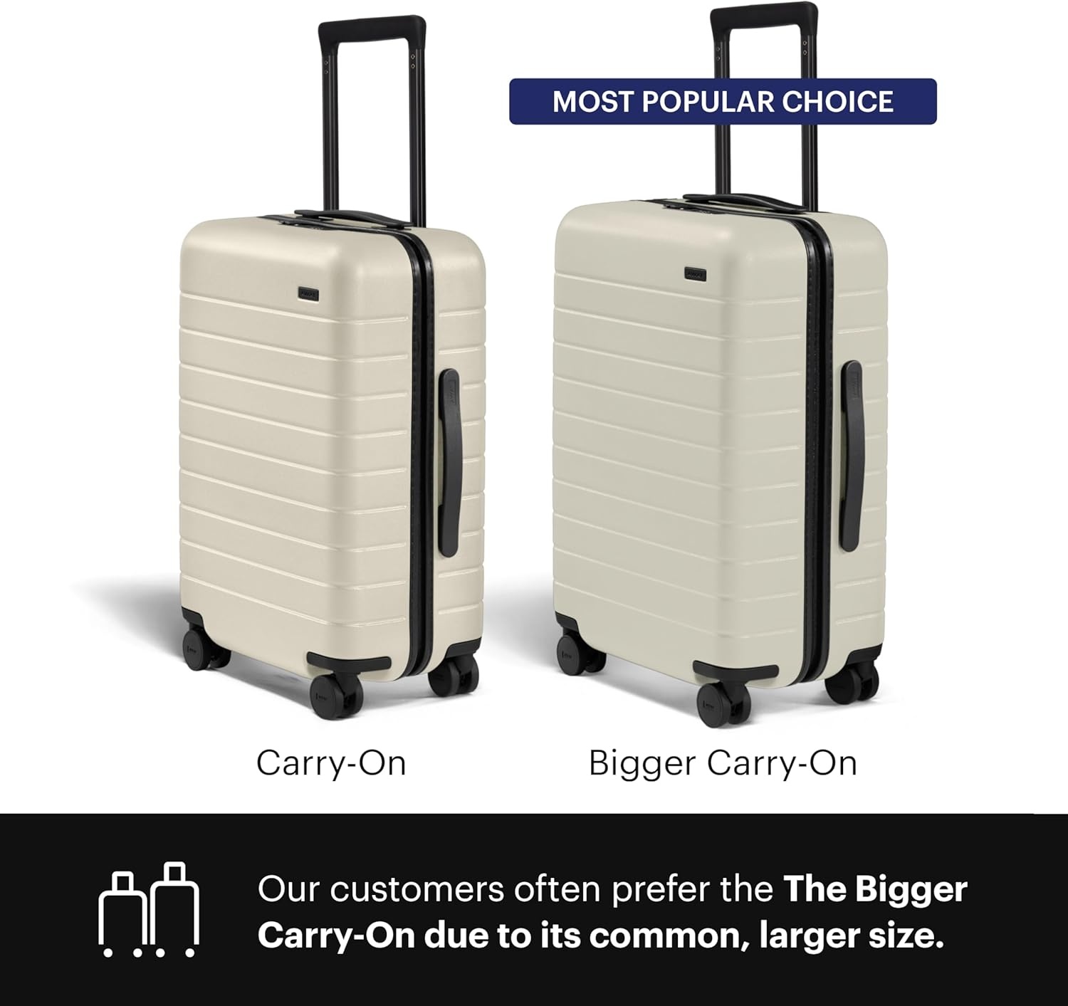 image:imageAway Amazon Exclusive Bigger CarryOn Luggage 23Inch Lightweight Hardside Suitcase with 360 Spinner Wheels Interior Compression System TSAApproved Lock Sky BlueSalt White Matte