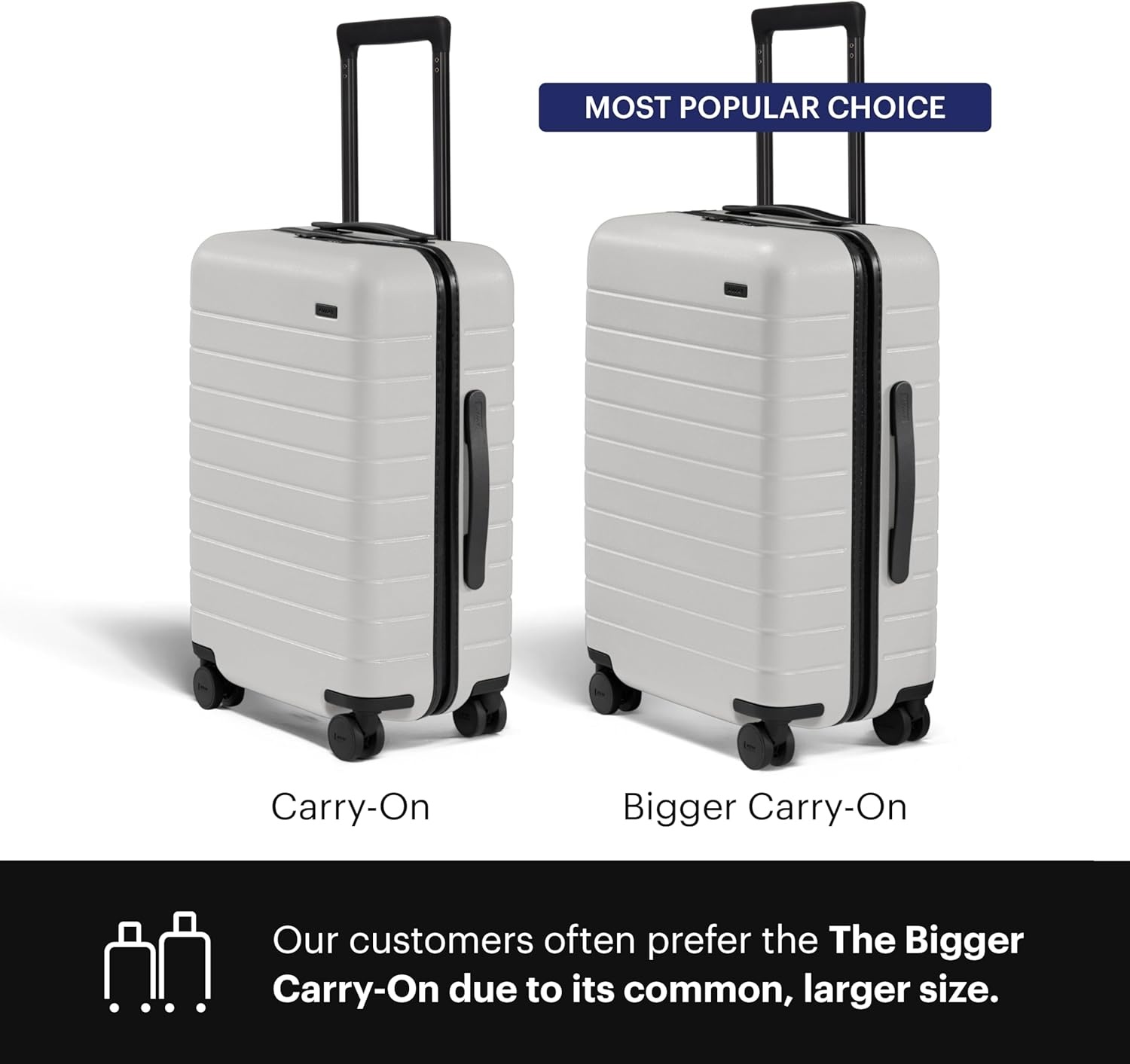 image:imageAway Amazon Exclusive Bigger CarryOn Luggage 23Inch Lightweight Hardside Suitcase with 360 Spinner Wheels Interior Compression System TSAApproved Lock Sky BlueCloud Gray