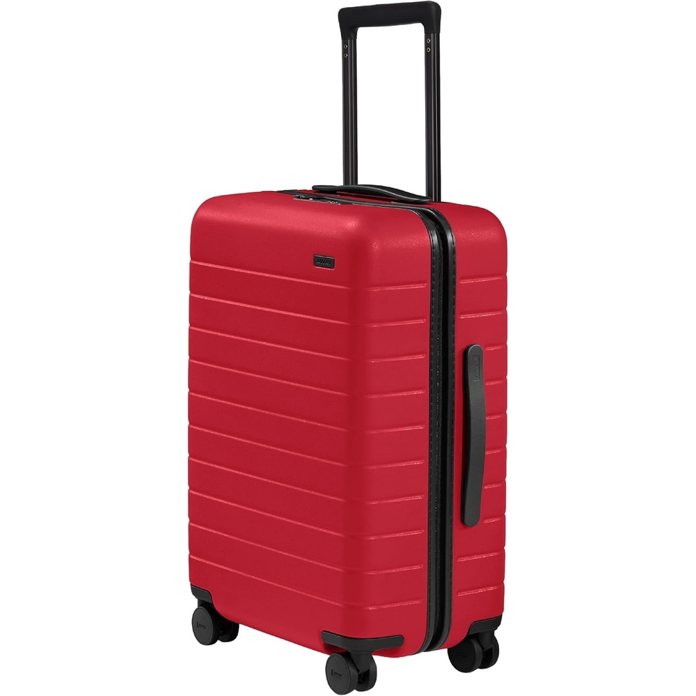 image:imageAway Amazon Exclusive Bigger CarryOn Luggage 23Inch Lightweight Hardside Suitcase with 360 Spinner Wheels Interior Compression System TSAApproved Lock Sky BlueCherry Red